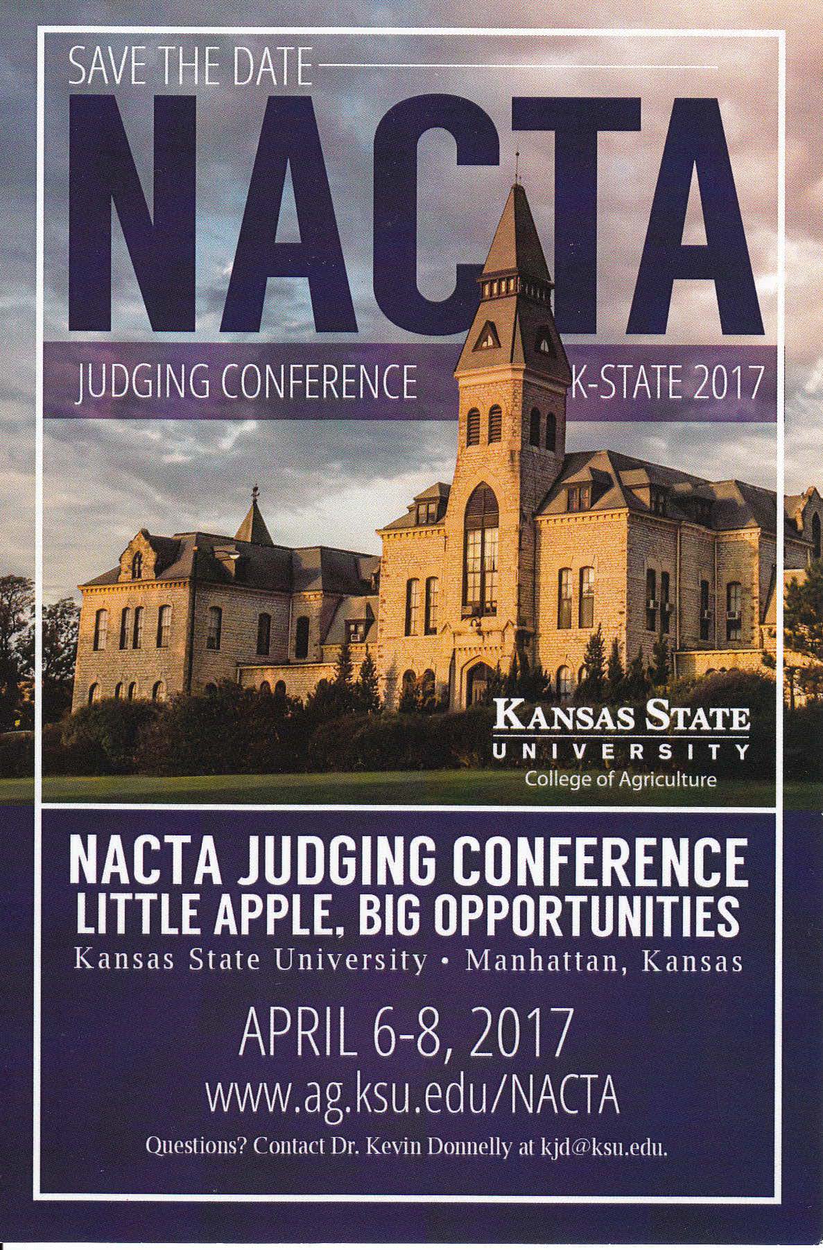 NACTA Judging Conference 2017KSU save the date CROPPED