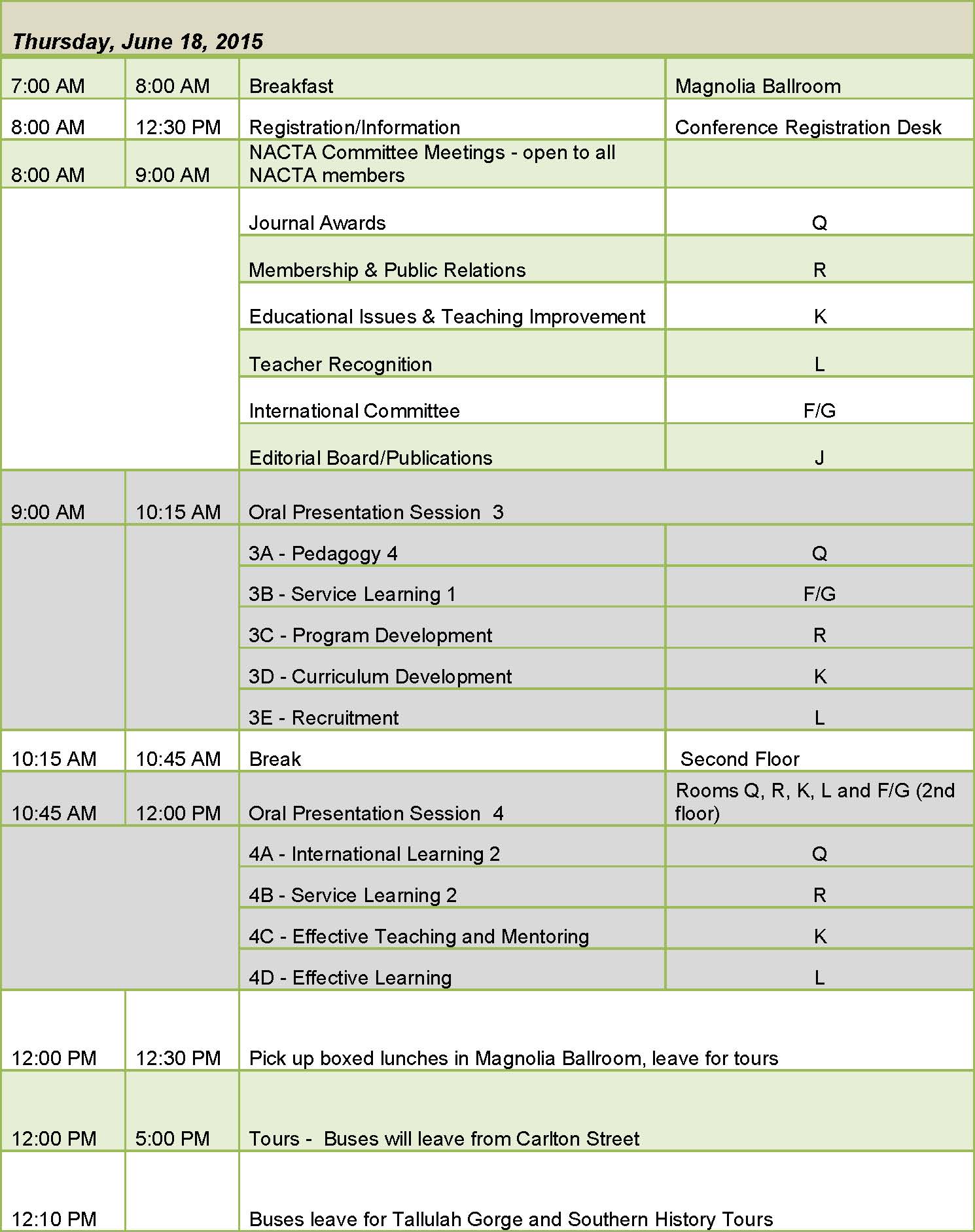 2015 NACTA Daily Program Schedule updated 5-28 Page 3