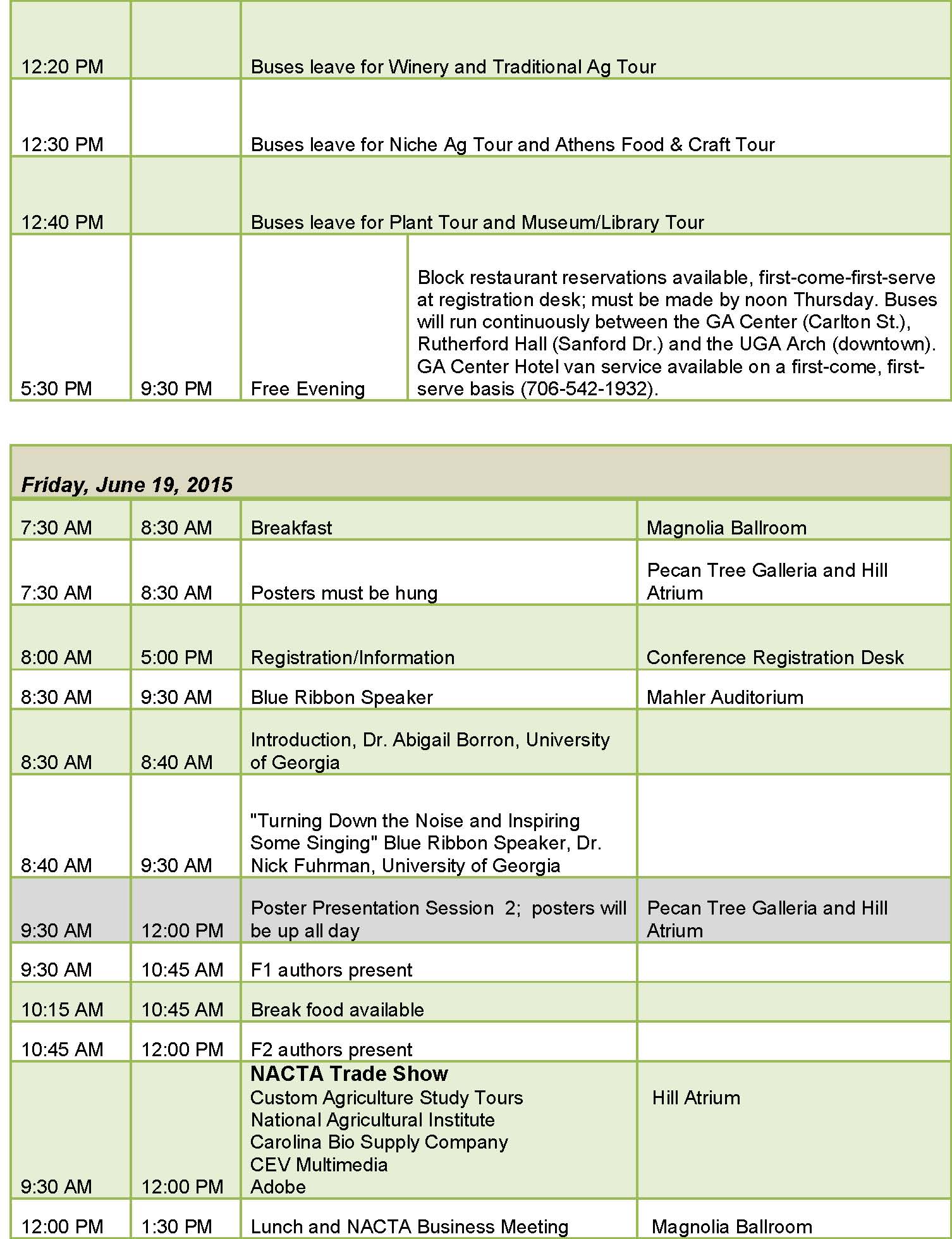 2015 NACTA Daily Program Schedule updated 5-28 Page 4